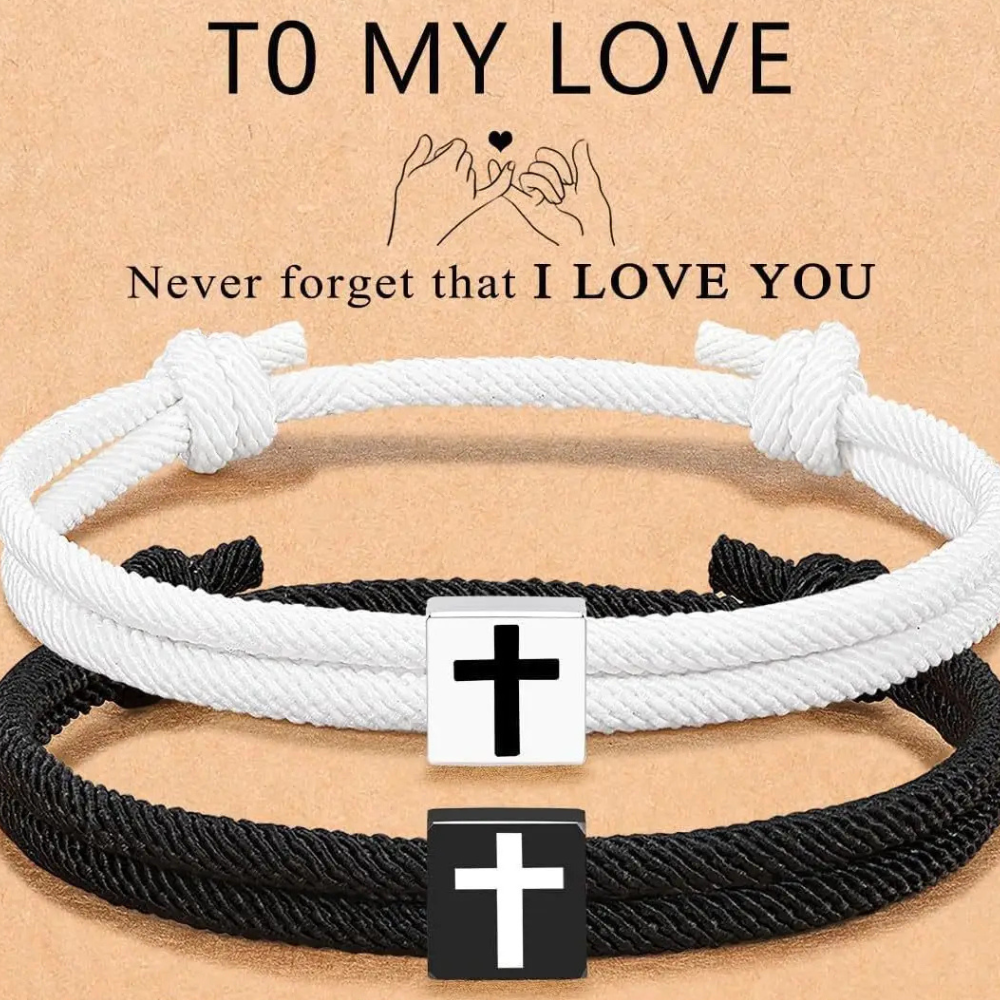 ASHLEY HARRIS — Rope Cross Bracelet Duo — product image 1