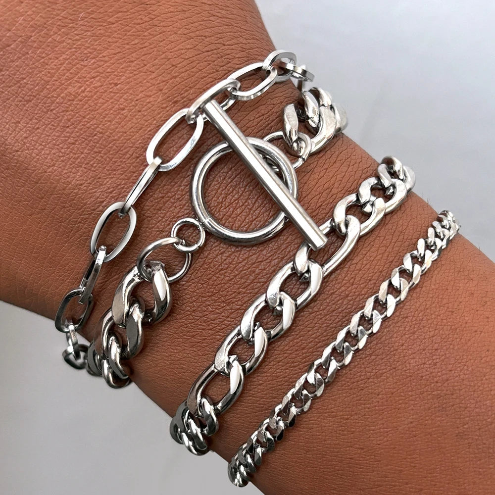 ASHLEY HARRIS — Polished Metal Bracelet Set — product image 2