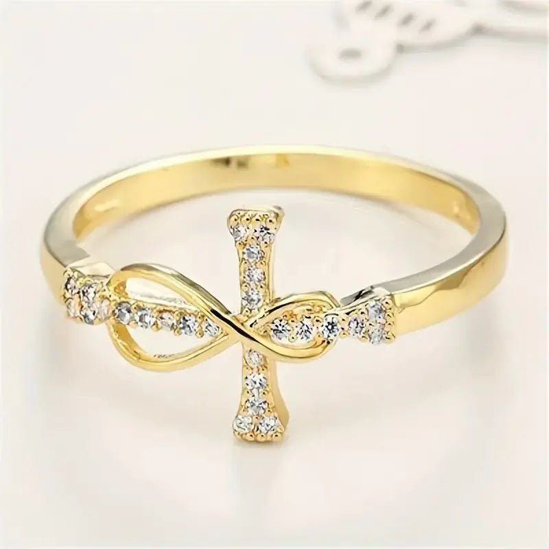 ASHLEY HARRIS — Infinity Cross Ring — product image 8