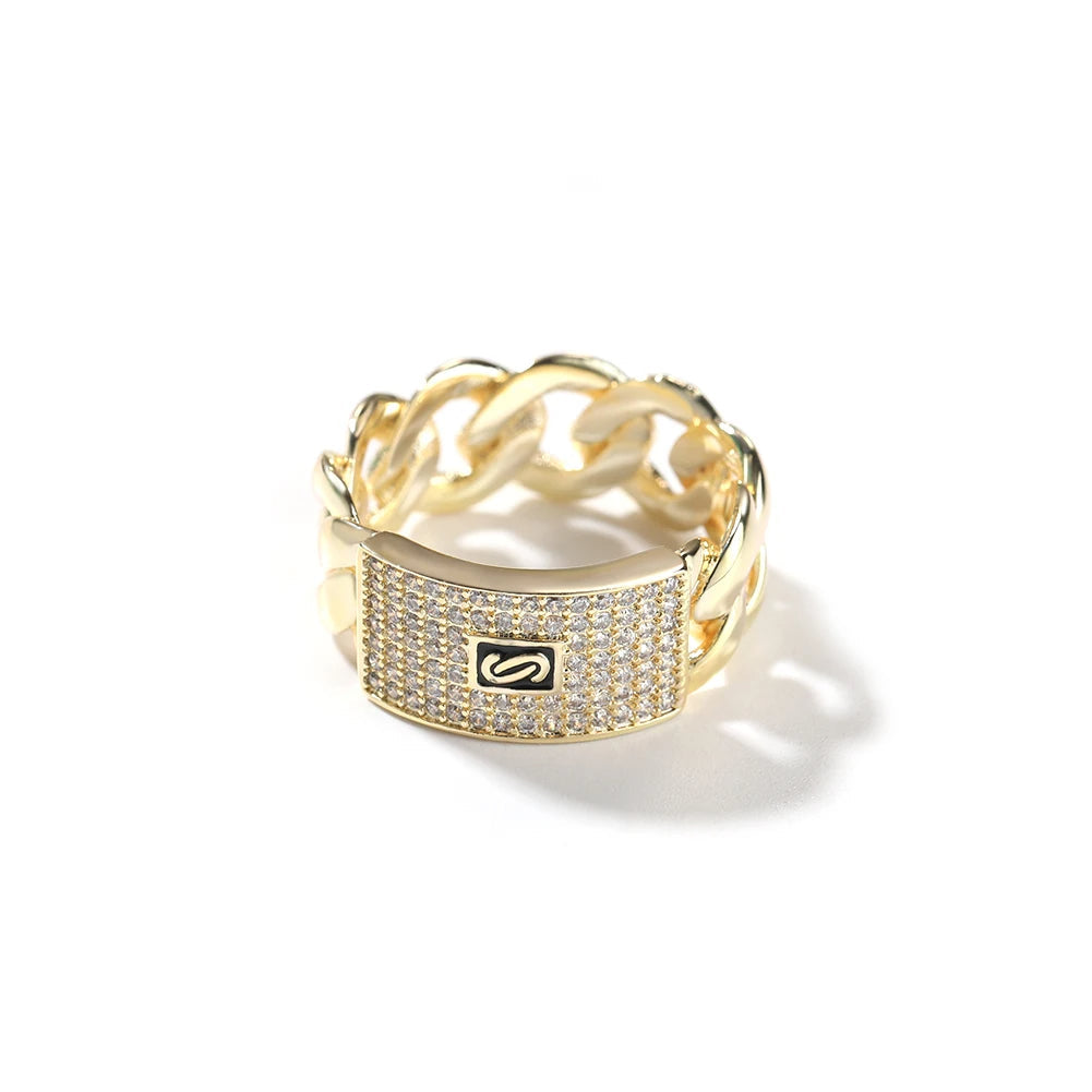 ASHLEY HARRIS — Pavé Cuban Link Ring — product image 5