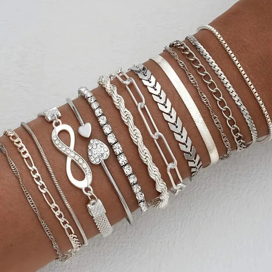 ASHLEY HARRIS — Mixed Chain Charm Bracelet Set — product image 2
