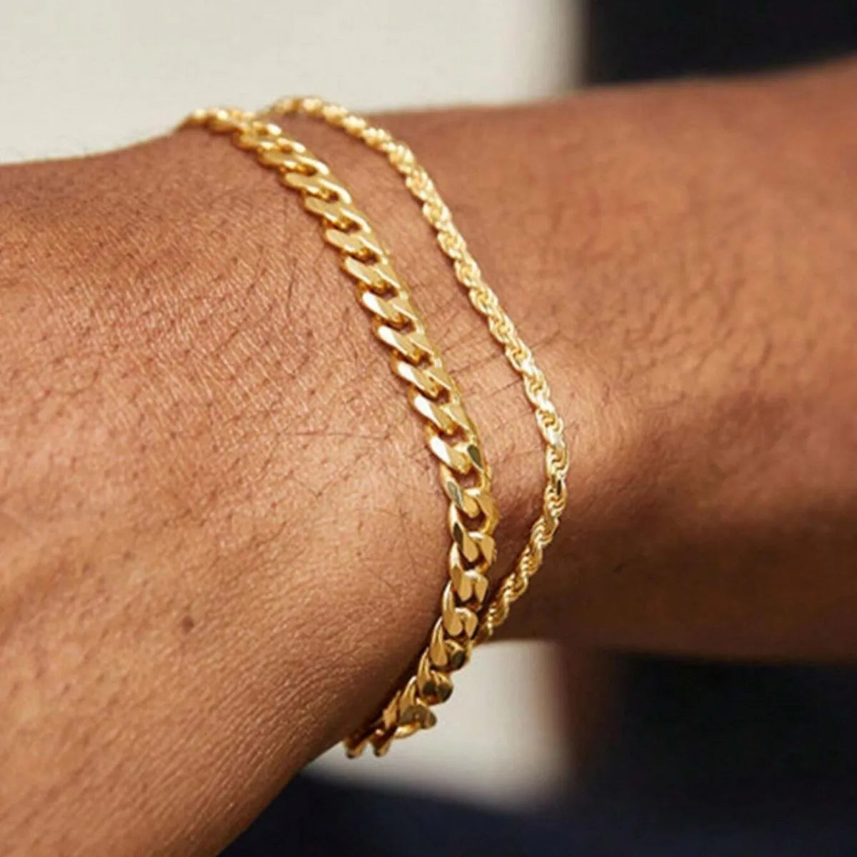 ASHLEY HARRIS — Cuban Chain Bracelet Duo — product image 2