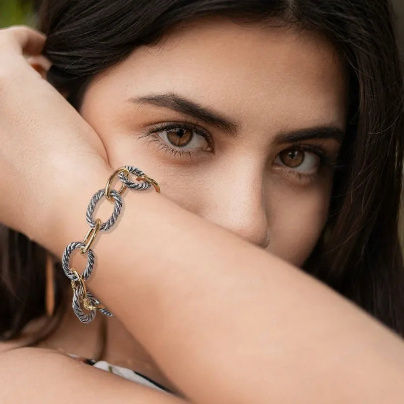 ASHLEY HARRIS — Dual-Tone Link Bracelet — product image 3