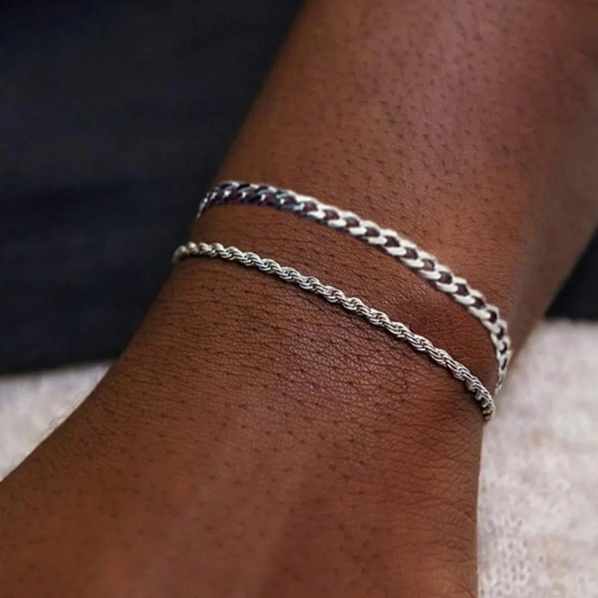 ASHLEY HARRIS — Cuban Chain Bracelet Duo — product image 3
