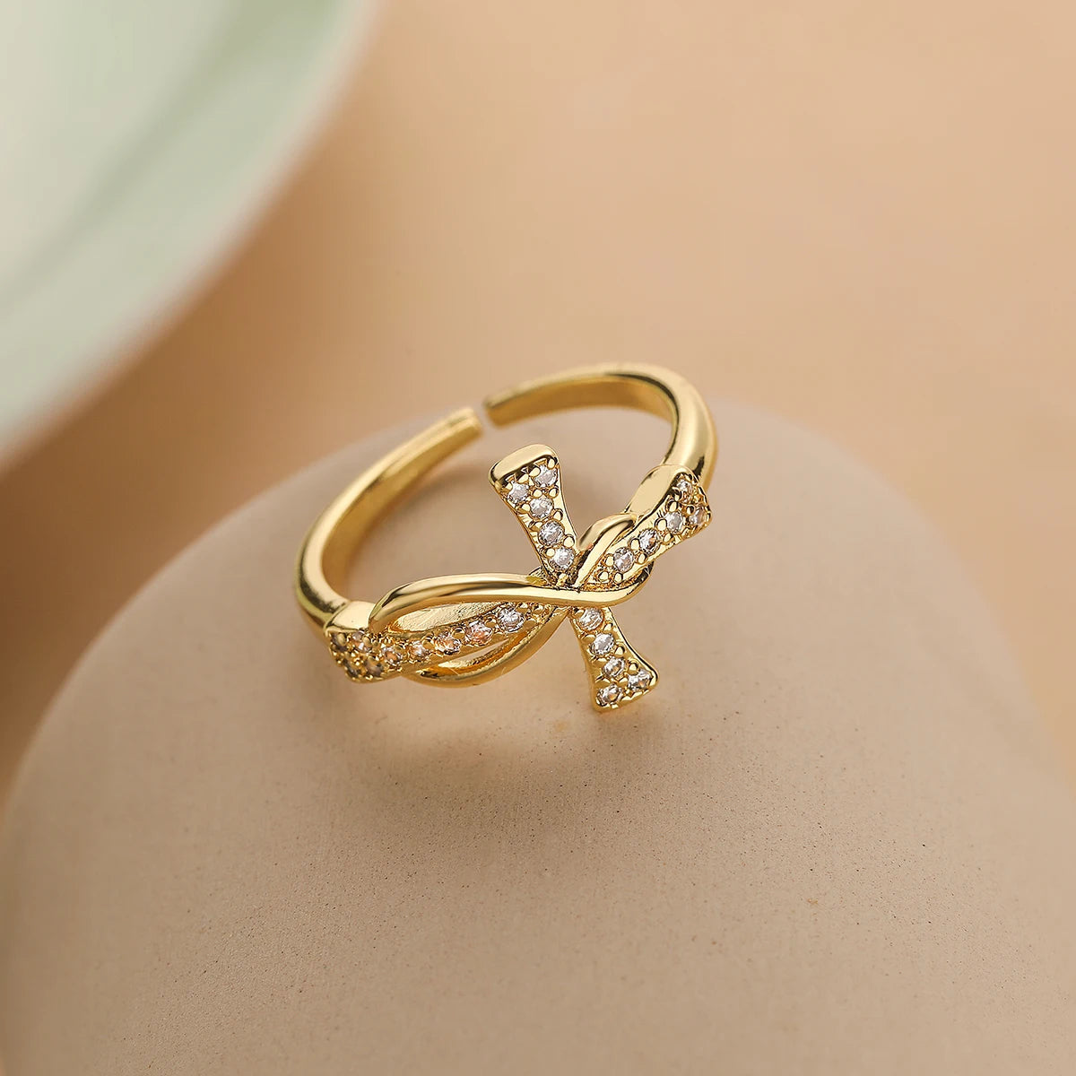 ASHLEY HARRIS — Infinity Cross Ring — product image 2
