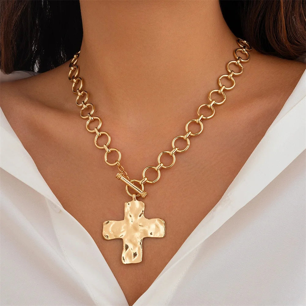 ASHLEY HARRIS — Chunky Cross Necklace — product image 1