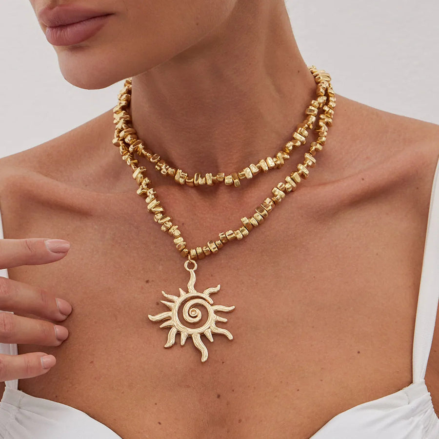 Sol — Spiral Sun Choker Duo