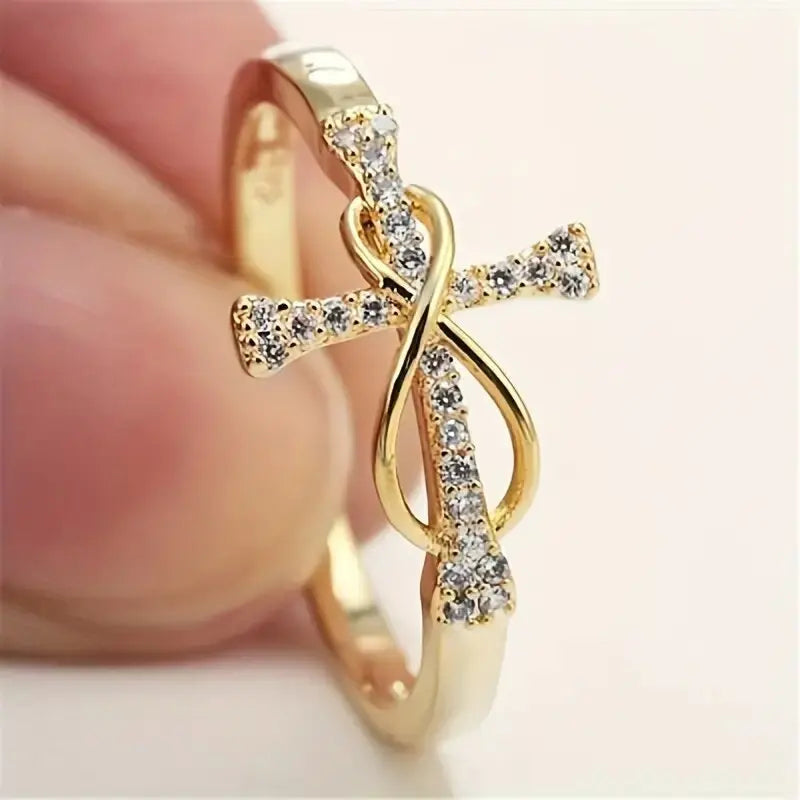 ASHLEY HARRIS — Infinity Cross Ring — product image 7