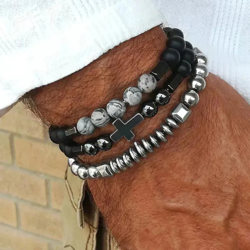 ASHLEY HARRIS — Beaded Cross Bracelet — product image 1