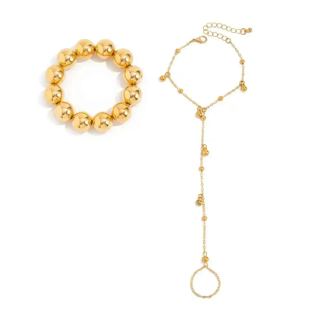 ASHLEY HARRIS — Bead & Ring Chain Bracelet Set — product image 4