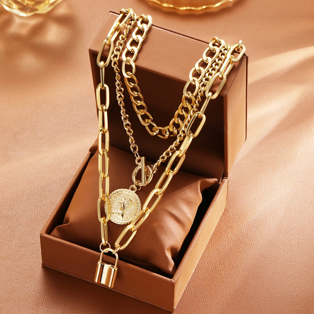 ASHLEY HARRIS — Layered Statement Necklace Set — product image 1