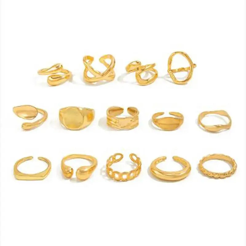 ASHLEY HARRIS — Geometric Ring Set — product image 5