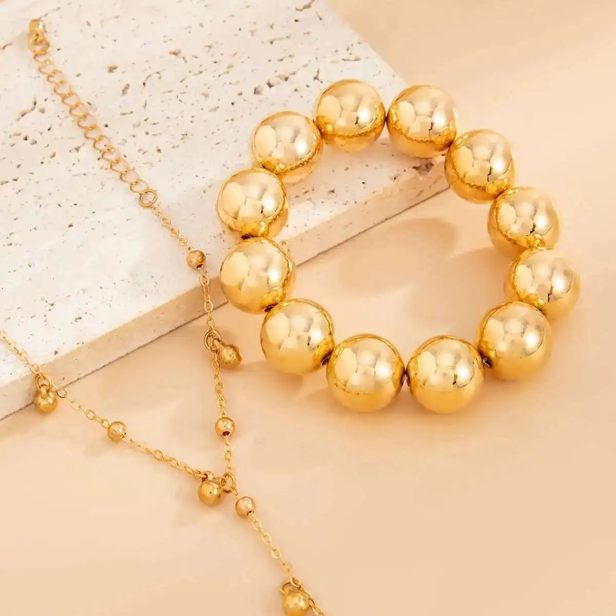 ASHLEY HARRIS — Bead & Ring Chain Bracelet Set — product image 5