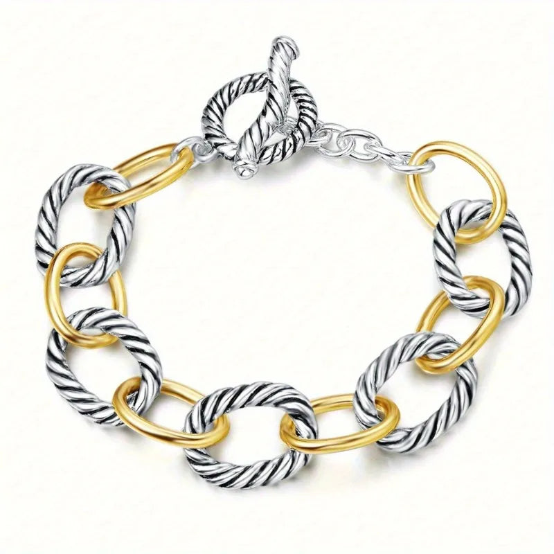 Unity — Dual-Tone Link Bracelet