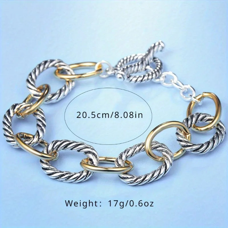 ASHLEY HARRIS — Dual-Tone Link Bracelet — product image 4