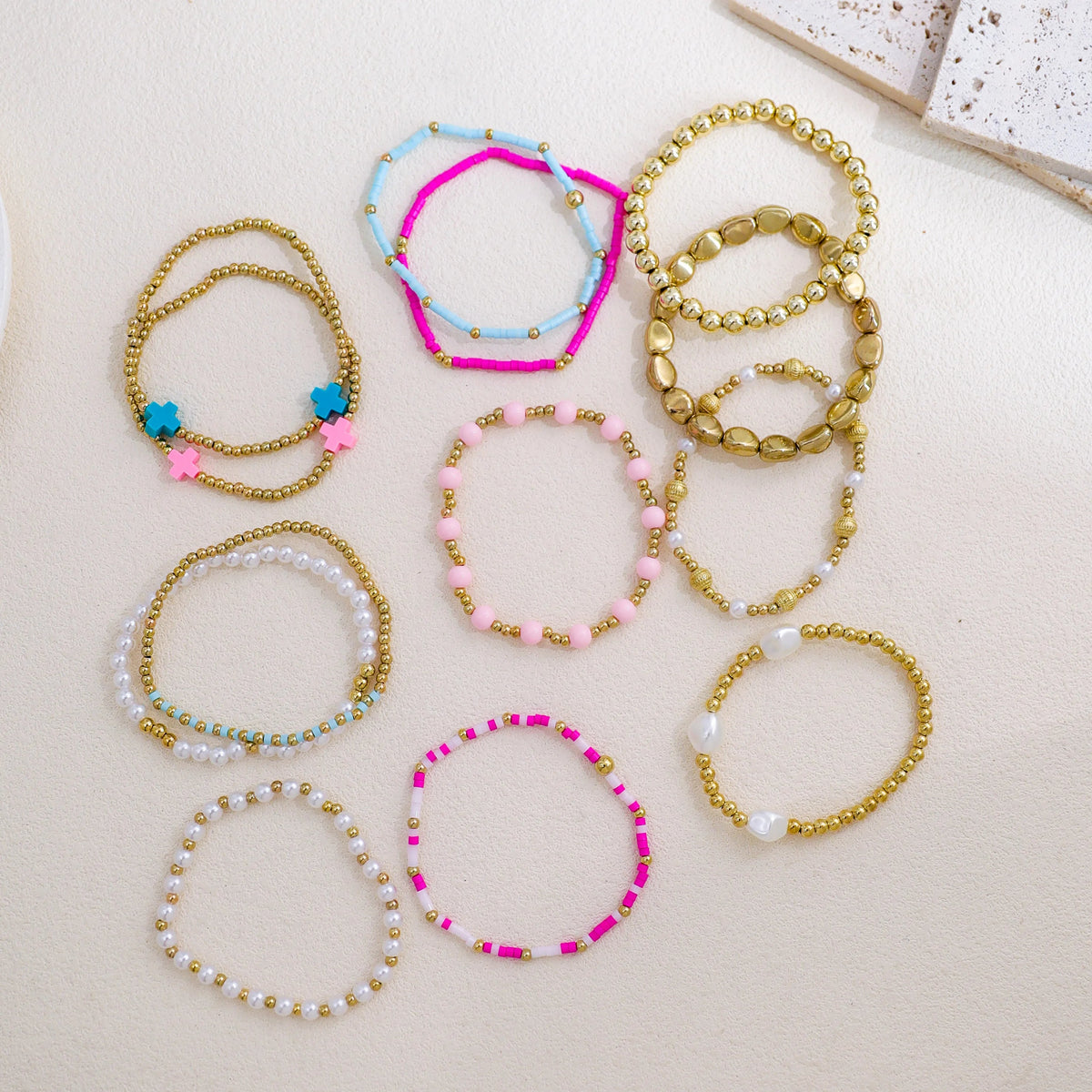 ASHLEY HARRIS — Cross Charm Bracelet Stack — product image 5